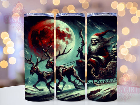 Goth Christmas Tumbler, Merry Krampus, 20oz Tumbler, Krampus PNG Design, Sublimation Tumbler, Alternative Christmas, Dark Holiday Gift, Unique Christmas Tumbler Sublimation SvggirlplusArt 