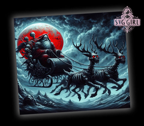 Goth Christmas Tumbler, Merry Krampus, 20oz Tumbler, Krampus PNG Design, Sublimation Tumbler, Alternative Christmas, Dark Holiday Gift, Unique Christmas Tumbler Sublimation SvggirlplusArt 