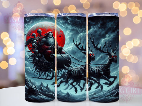 Goth Christmas Tumbler, Merry Krampus, 20oz Tumbler, Krampus PNG Design, Sublimation Tumbler, Alternative Christmas, Dark Holiday Gift, Unique Christmas Tumbler Sublimation SvggirlplusArt 
