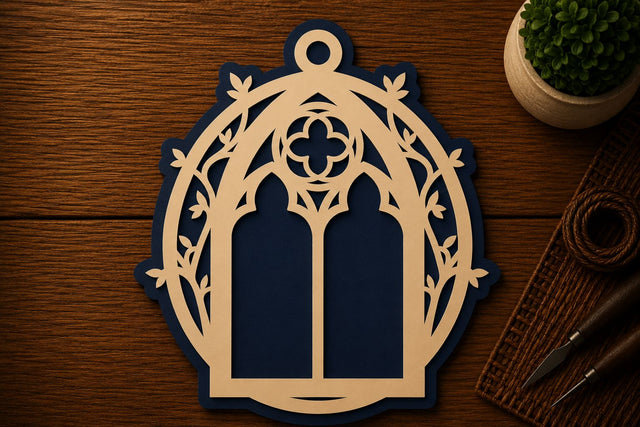 Gothic Arch Decorative Ornament Laser Cut SVG File SVG Regulrcrative 