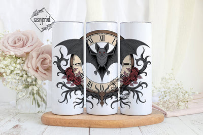Gothic Bat 20oz Tumbler Wrap Sublimation sassyprint 