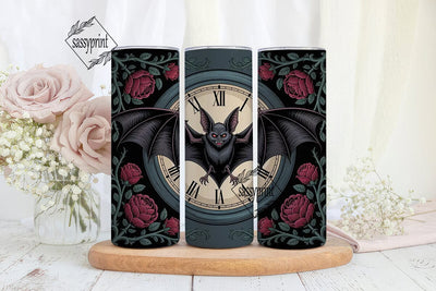 Gothic Bat 20oz Tumbler Wrap Sublimation sassyprint 