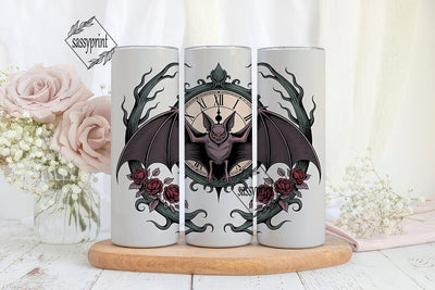 Gothic Bat 20oz Tumbler Wrap Sublimation sassyprint 