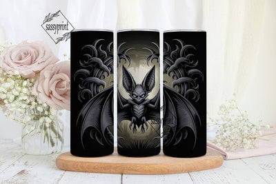 Gothic Bat Creature 20oz Tumbler Wrap Sublimation sassyprint 