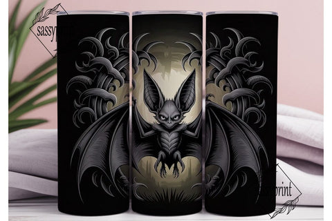 Gothic Bat Creature 20oz Tumbler Wrap Sublimation sassyprint 