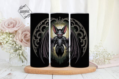 Gothic Bat Creature 20oz Tumbler Wrap Sublimation sassyprint 