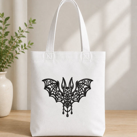 Gothic Bat Machine Embroidery Design Ornamental Halloween Bat PES DST Stitch Files Pattern Embroidery/Applique DESIGNS PatternFeed8 