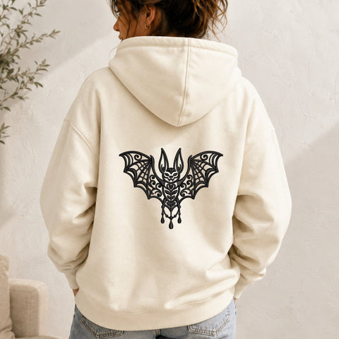 Gothic Bat Machine Embroidery Design Ornamental Halloween Bat PES DST Stitch Files Pattern Embroidery/Applique DESIGNS PatternFeed8 