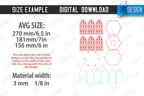 Gothic Candle Lantern Laser Cut Bundle | Seasonal Home Décor Idea | Halloween Decoration | CNC Files SVG Fly Design 