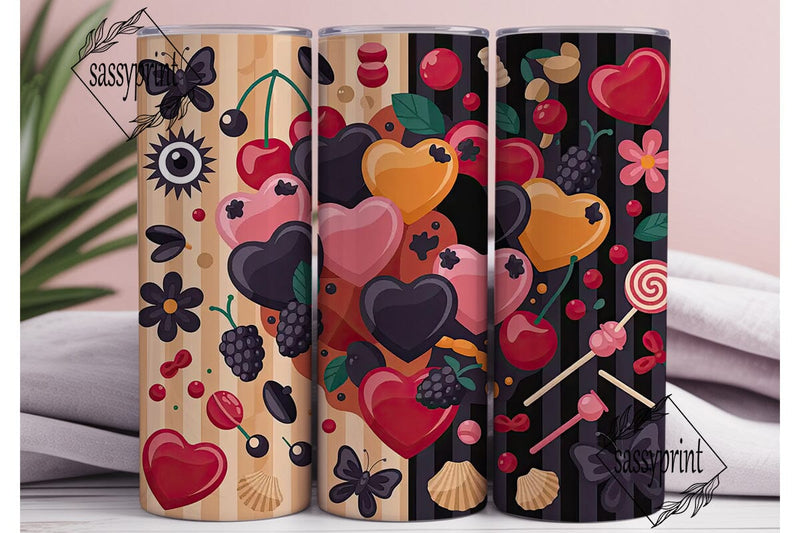 Gothic Candy Dream 20oz Tumbler Wrap Sublimation sassyprint 