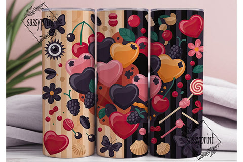 Gothic Candy Dream 20oz Tumbler Wrap Sublimation sassyprint 