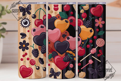 Gothic Candy Dream 20oz Tumbler Wrap Sublimation sassyprint 