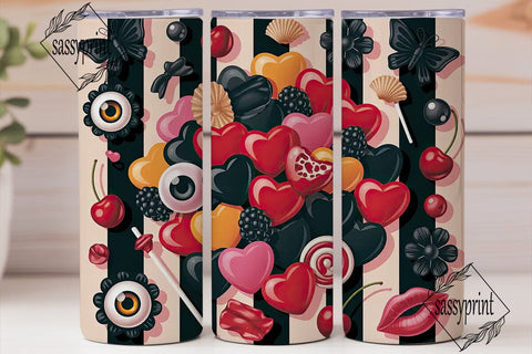 Gothic Candy Dream 20oz Tumbler Wrap Sublimation sassyprint 