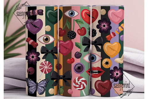 Gothic Candy Dream 20oz Tumbler Wrap Sublimation sassyprint 