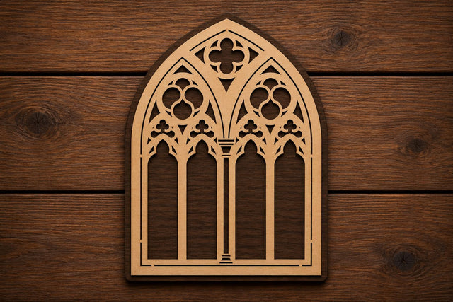Gothic Cathedral Window Laser Cut SVG File SVG Regulrcrative 