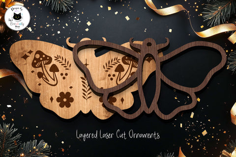 Gothic Christmas Ornaments Laser Cut SVG SVG Ivy's Creativity House 