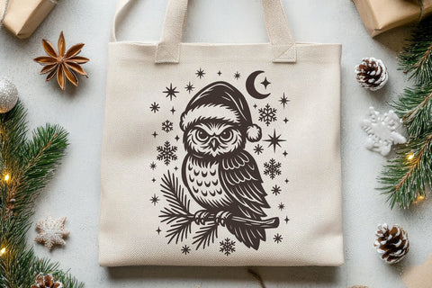 Gothic Christmas SVG Files | Skull Ornament, Deer, Owl & Candle for Cricut SVG Tafti Art 