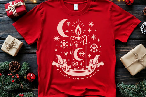 Gothic Christmas SVG Files | Skull Ornament, Deer, Owl & Candle for Cricut SVG Tafti Art 