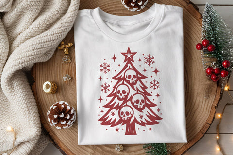 Gothic Christmas Tree SVG Files | Ornamental & Skull Trees for Cricut SVG Tafti Art 