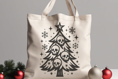 Gothic Christmas Tree SVG Files | Ornamental & Skull Trees for Cricut SVG Tafti Art 