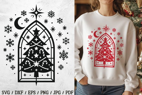 Gothic Christmas Tree SVG Files | Ornamental & Skull Trees for Cricut SVG Tafti Art 