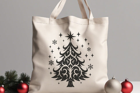 Gothic Christmas Tree SVG Files | Ornamental & Skull Trees for Cricut SVG Tafti Art 