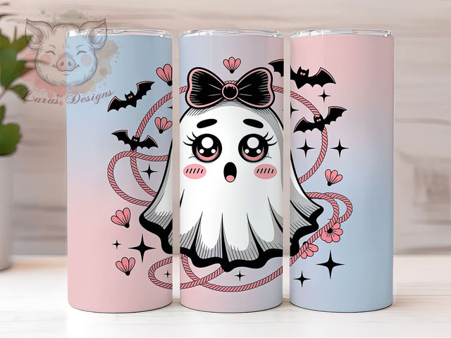 Gothic Dark Aesthetic Halloween Ghost Tumbler, Ghost Cup Wrap, 20Oz Sublimation Design, Dark Aesthetic Drinkware, Spooky Gothic Mug, Haunted House Tumbler, Vintage Halloween Cup Sublimation Lara' s Designs 