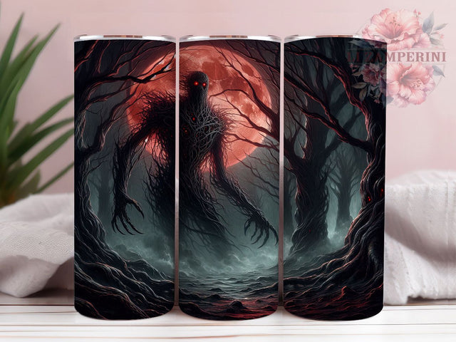 Gothic Dark Fantasy Monster Tumbler, Horror Creature Wrap, 20oz Tumbler Sublimation, Gothic Monster Design, Creepy Fantasy Art, Mythical Horror Beast, Scary Monster Tumbler Sublimation Li Zamperini 