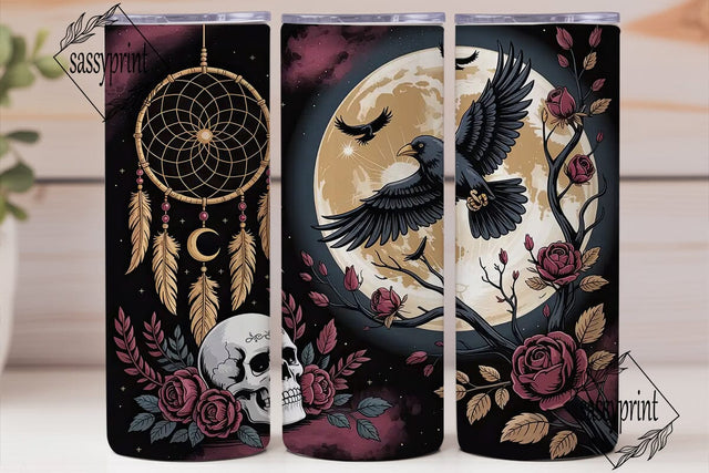Gothic Dreamcatcher 20oz Tumbler Wrap Sublimation sassyprint 