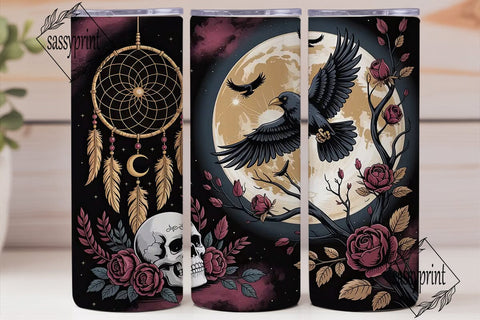 Gothic Dreamcatcher 20oz Tumbler Wrap Sublimation sassyprint 