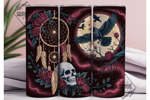 Gothic Dreamcatcher 20oz Tumbler Wrap Sublimation sassyprint 