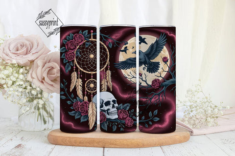Gothic Dreamcatcher 20oz Tumbler Wrap Sublimation sassyprint 