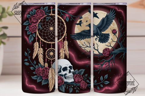 Gothic Dreamcatcher 20oz Tumbler Wrap Sublimation sassyprint 
