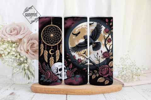 Gothic Dreamcatcher 20oz Tumbler Wrap Sublimation sassyprint 