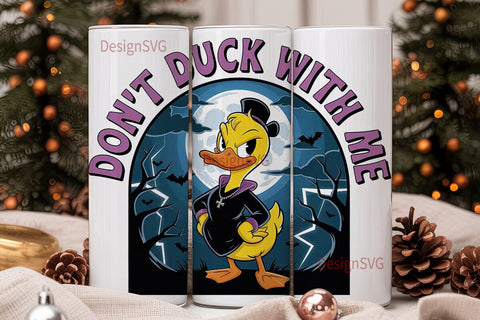 Gothic Duck 20oz Tumbler Wrap Sublimation DesignSVG 