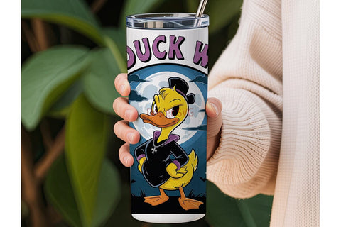 Gothic Duck 20oz Tumbler Wrap Sublimation DesignSVG 