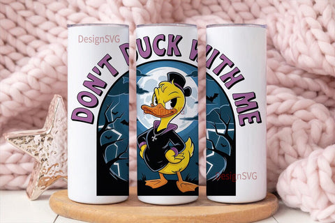 Gothic Duck 20oz Tumbler Wrap Sublimation DesignSVG 