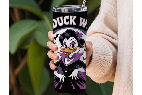 Gothic Duck 20oz Tumbler Wrap Sublimation DesignSVG 