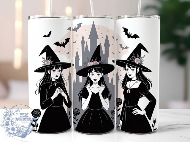 Gothic Fairytale Witch Halloween Tumbler, Dark Fairytale Wrap, Halloween Witch Sublimation, Spooky Gothic Drinkware, Haunted Forest Tumbler, Enchanted Witch Cup, Mystical Halloween Design Sublimation ToriDesigns 
