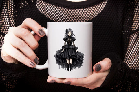 Gothic Fashion Girl Sublimation Bundle Sublimation Designangry 