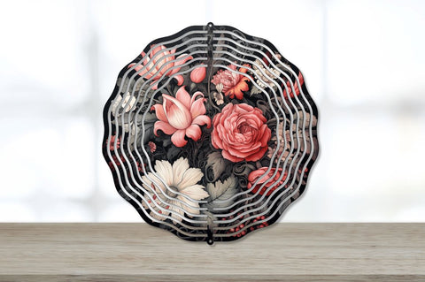 Gothic Flowers Wind Spinner Sublimation Bundle Sublimation Regulrcrative 