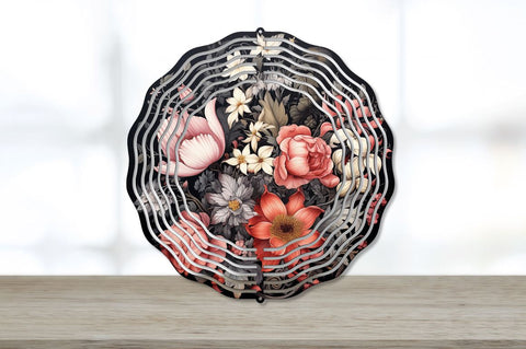 Gothic Flowers Wind Spinner Sublimation Bundle Sublimation Regulrcrative 