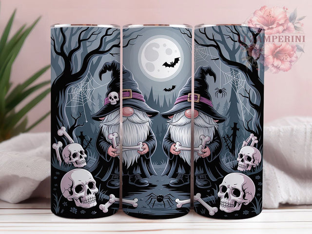 Gothic Gnome Spooky Dark Halloween Tumbler, Halloween Tumbler, Spooky Wrap, Dark Aesthetic, Creepy Design, Sublimation Cup, 20Oz Tumbler Sublimation Li Zamperini 