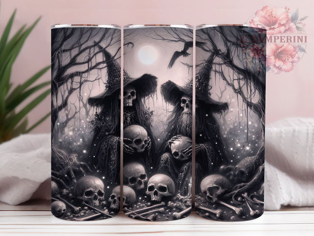 Gothic Gnome Spooky Dark Halloween Tumbler, Halloween Tumbler, Spooky Wrap, Dark Aesthetic, Creepy Design, Sublimation Cup, 20Oz Tumbler Sublimation Li Zamperini 