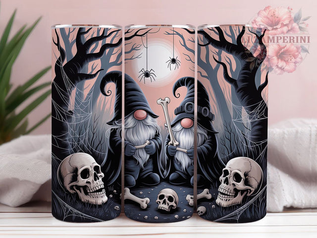 Gothic Gnome Spooky Dark Halloween Tumbler, Halloween Tumbler, Spooky Wrap, Dark Aesthetic, Creepy Design, Sublimation Cup, 20Oz Tumbler Sublimation Li Zamperini 