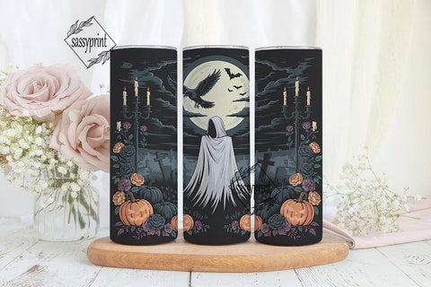 Gothic Halloween 20oz Tumbler Wrap Sublimation sassyprint 