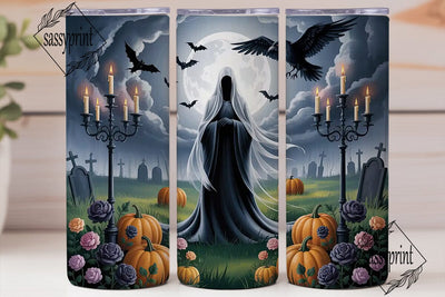 Gothic Halloween 20oz Tumbler Wrap Sublimation sassyprint 