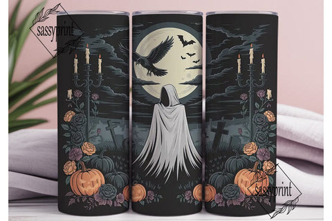Gothic Halloween 20oz Tumbler Wrap Sublimation sassyprint 