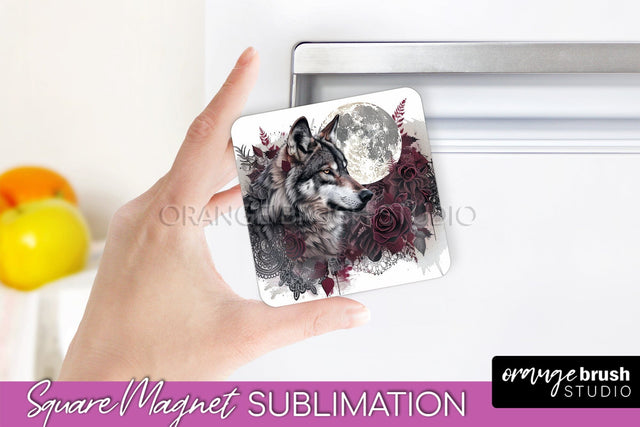 Gothic Halloween Magnet Sublimation - Dark Academia Magnet Sublimation OrangeBrushStudio 
