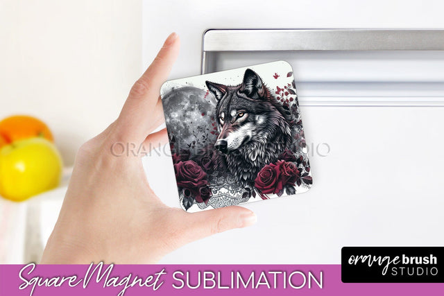 Gothic Halloween Magnet Sublimation - Dark Academia Magnet Sublimation OrangeBrushStudio 